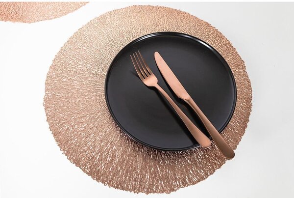 Prostírání v růžovozlaté barvě Tiseco Home Studio, ⌀ 38 cm