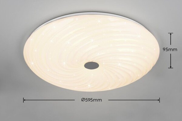 Trio Reality TR67695800 LED přisazené stropní svítidlo GRAVITY | 45W integrovaný LED zdroj | 5300lm | 2700-6500K
