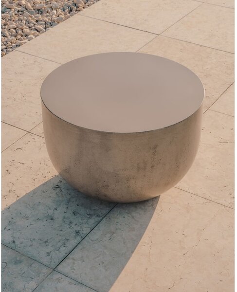 Betonový kulatý zahradní konferenční stolek ø 60 cm Garbet – Kave Home