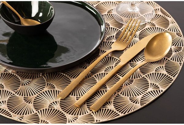 Prostírání ve zlaté barvě Tiseco Home Studio, ⌀ 38 cm