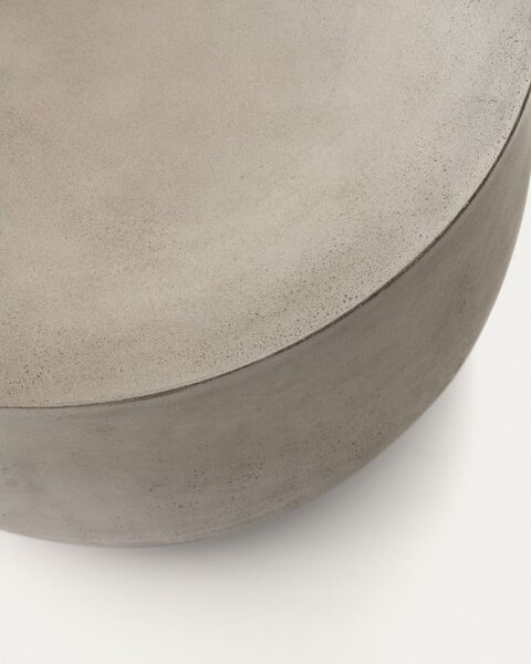 Betonový kulatý zahradní konferenční stolek ø 60 cm Garbet – Kave Home