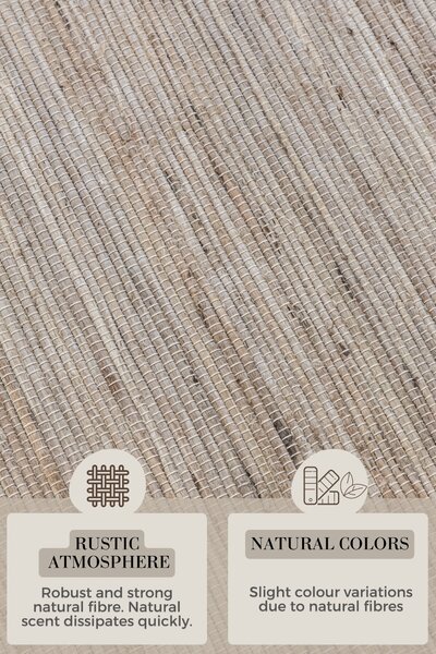 Hanse Home, Běhoun Handloom 105962 Dhaka Grey Brown, 80x200, béžová, chodba / předsíň