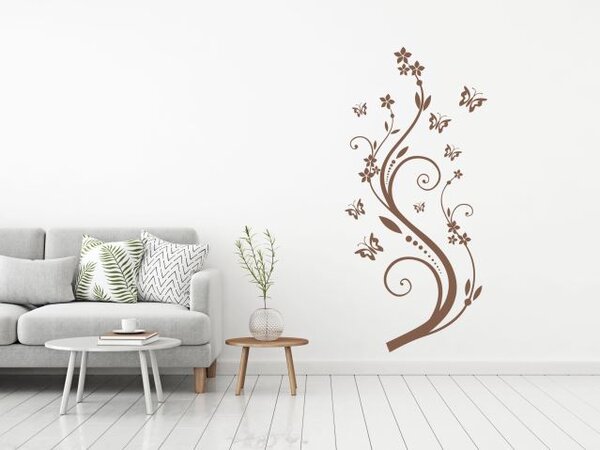 Dekorace na zeď - Flowers - dekorace-steny.cz - 40 x 90 cm - 105