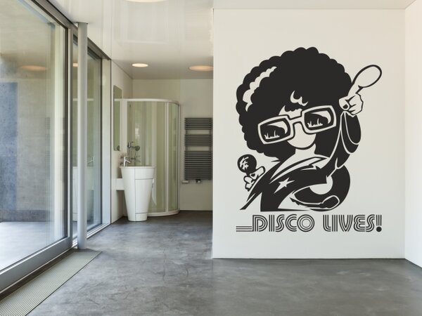 Dekorace na stěnu - Disco lives! - dekorace-steny.cz - 60 x 80 cm - 166