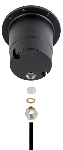 Sada 6 venkovních zemních bodových svítidel ocel 11 cm IP67 - Basic Round