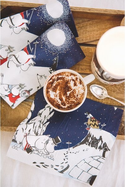 Havi Ubrousky Moomin Talvimaa 33x33cm, 20ks
