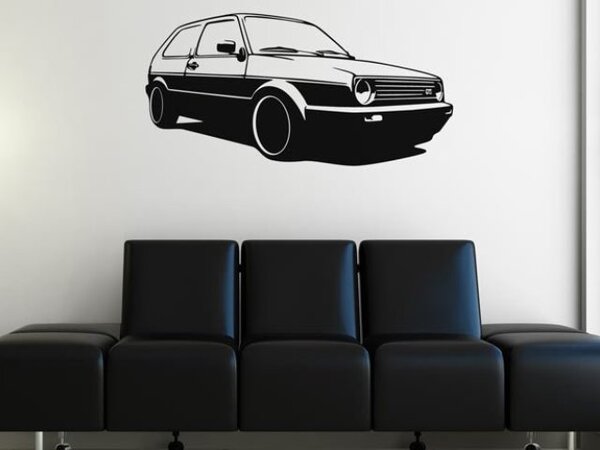 Samolepky na zeď - Volkswagen Golf GTI - dekorace-steny.cz - 50 x 100 cm - 214