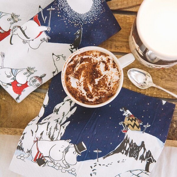 Havi Ubrousky Moomin Talvimaa 33x33cm, 20ks