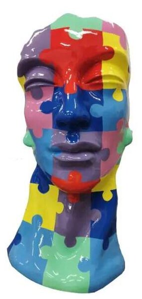 Dekorativní socha Puzzle busta 70 cm