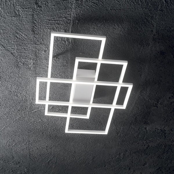 Ideal Lux 230726 LED přisazený stropní lustr Frame 1x31W | 2200lm | 3000K - bílý