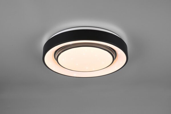 Trio R65041032 LED SMD inteligentní stropní svítidlo Mona 1x20W | 3000 - 6000 K | 2400lm - RGB, hvězdný efekt, stmívatelné, dálkové ovládání WiZ
