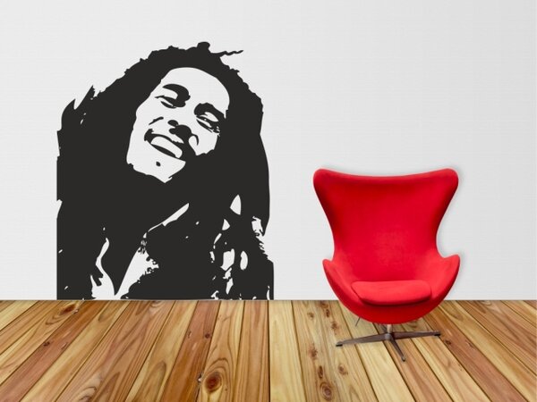 Samolepky na zeď - Bob Marley - dekorace-steny.cz - 60 x 70 cm - 235