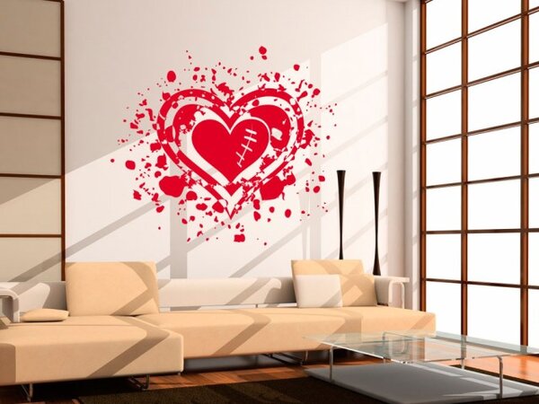 Samolepky na zeď - Love hearts - dekorace-steny.cz - 60 x 70 cm - 267