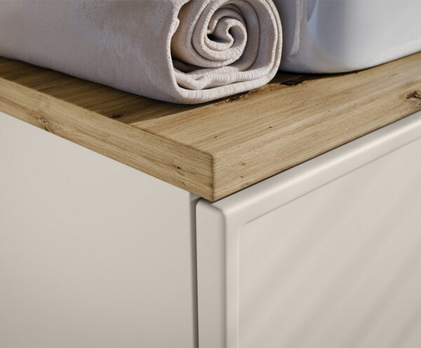 Koupelnová skříňka BELLA CASHMERE B 100cm + deska + regál