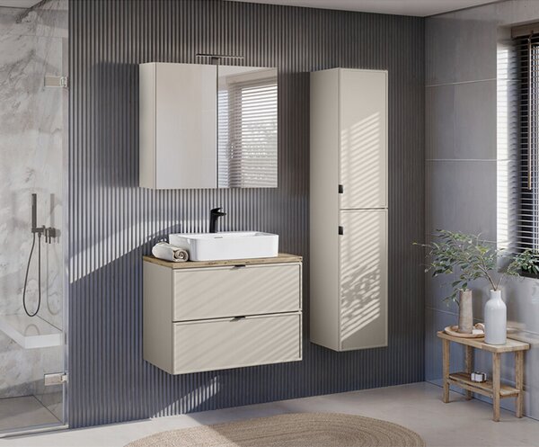 Koupelnová skříňka BELLA CASHMERE B 100cm + deska + regál