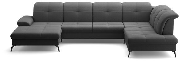 SEDACÍ SOUPRAVA, textil, tmavě šedá Sit & More - Sedací soupravy, Online Only