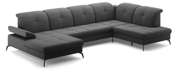 SEDACÍ SOUPRAVA, textil, tmavě šedá Sit & More - Sedací soupravy, Online Only