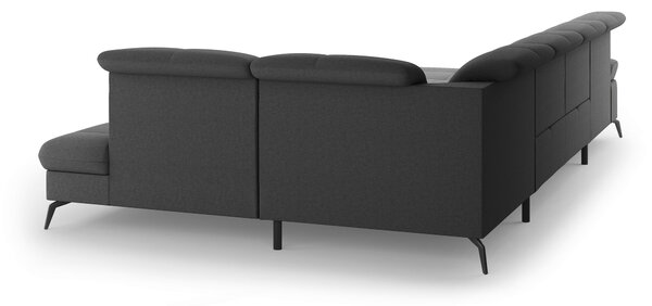 SEDACÍ SOUPRAVA, textil, tmavě šedá Sit & More - Sedací soupravy, Online Only