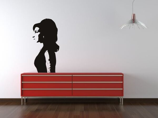 Nálepka do bytu - Amy Winehouse - dekorace-steny.cz - 40 x 80 cm - 344
