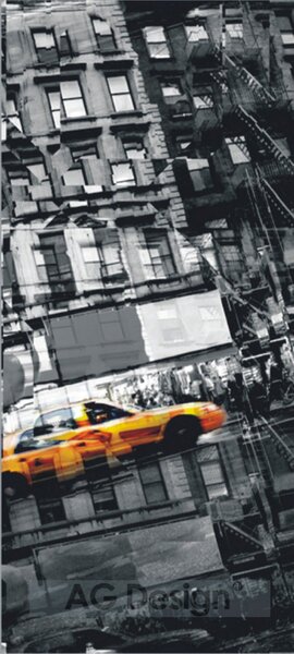 Fototapeta na dveře - Taxi v New Yorku - dekorace-steny.cz - 513, 90 x 202 cm