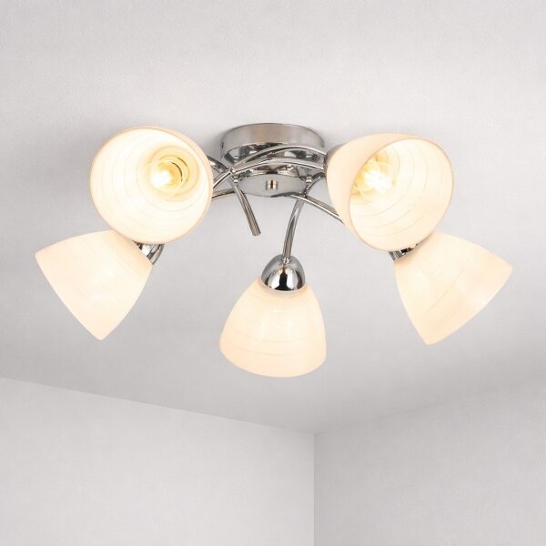 Přisazený lustr CLARA 5xE27/15W/230V lesklý chrom