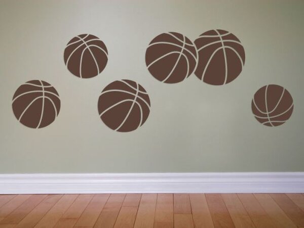 Dekorace-steny.cz - Samolepky na zeď - Basketbal míče - 378