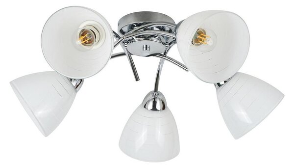 Přisazený lustr CLARA 5xE27/15W/230V lesklý chrom