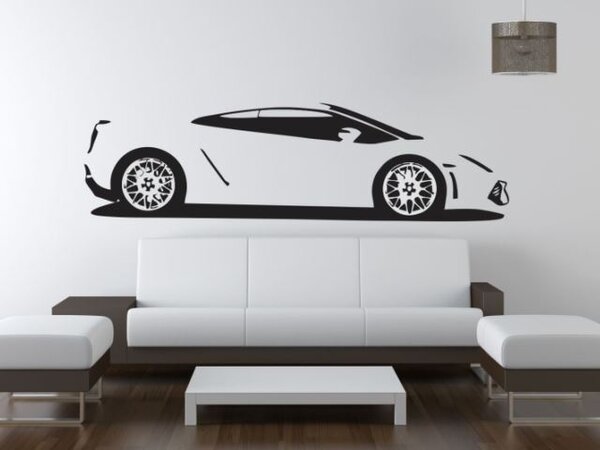 Samolepky na zeď - Lamborghini Gallardo - dekorace-steny.cz - 40 x 140 cm - 393