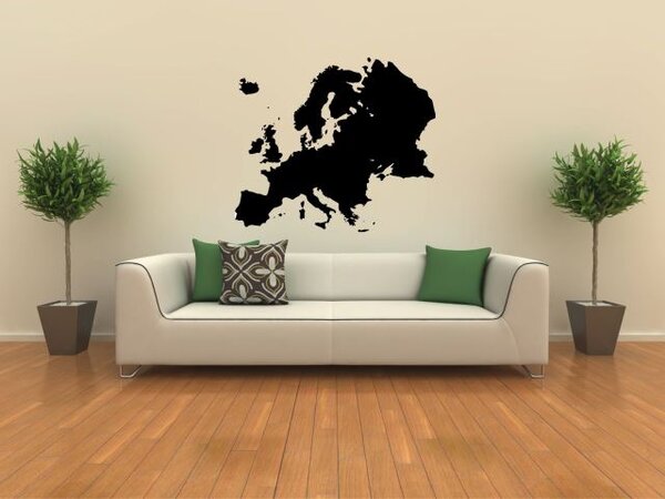 Samolepky na zeď - Mapa Evropy - dekorace-steny.cz - 60 x 70 cm - 401