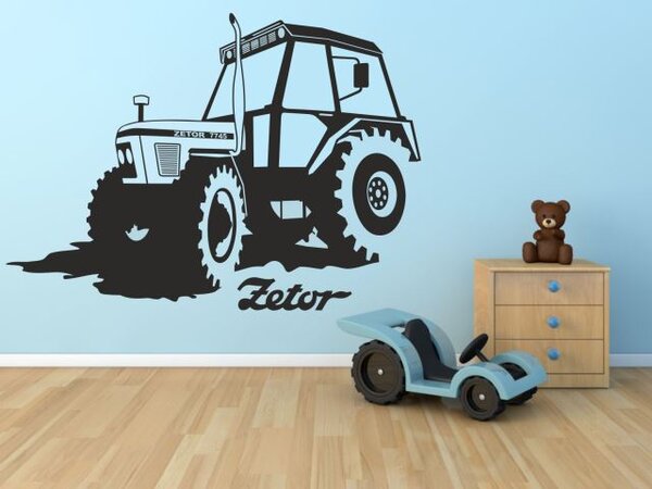 Samolepka na zeď - Traktor Zetor - dekorace-steny.cz - 40 x 60 cm - 441