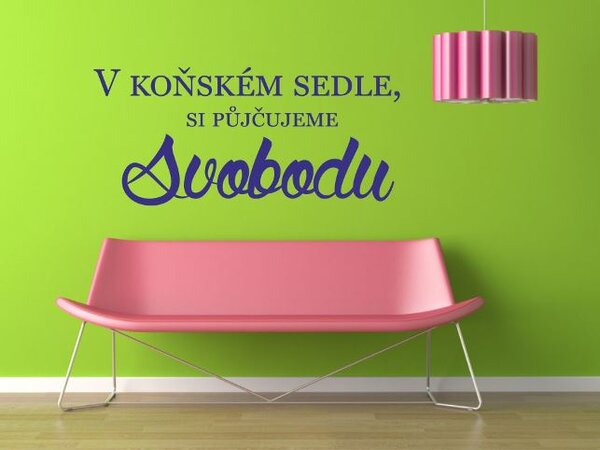 Samolepky na zeď - Svoboda v koňském sedle - dekorace-steny.cz - 30 x 60 cm - 464