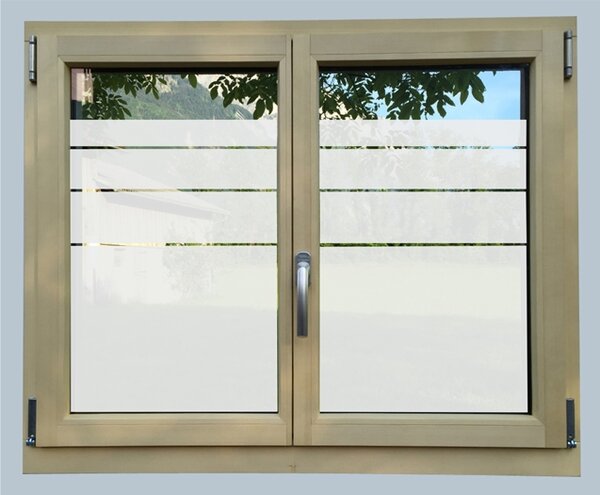 Dekorace-steny.cz - Samolepka na okno - Rozšiřující se pruhy, 50 x 50 cm - 630