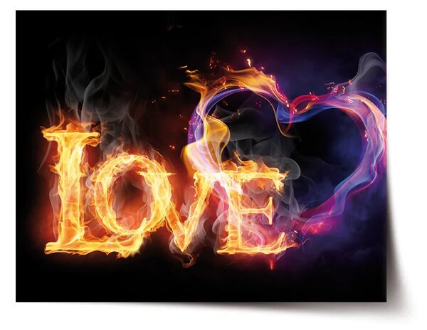 Sablio Plakát Love - 60x40 cm
