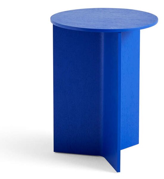 HAY Stolek Slit Wood high, vivid blue