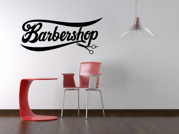 Samolepky na zeď - Barbershop - dekorace-steny.cz - 40 x 90 cm - 776