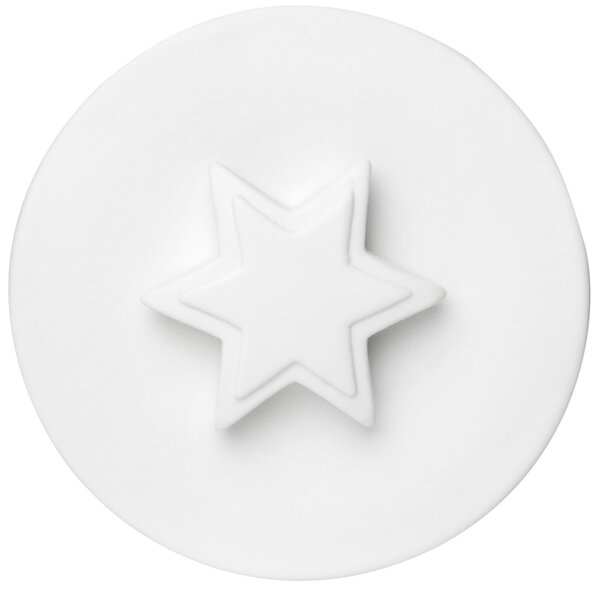 Skleněná dóza na potraviny STAR s porcelánovým víkem