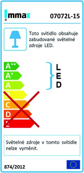 Immax 07072L-15 LED závěsné stropní svítidlo NEO CANTO | 12W integrovaný LED zdroj | 840lm | 2700-6500K