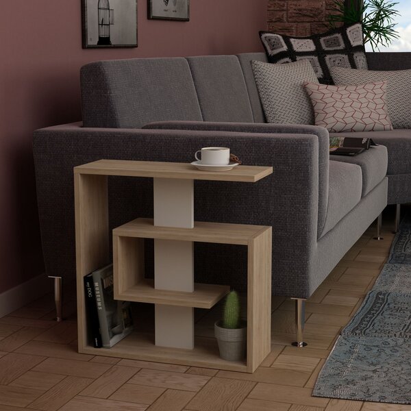 Kalune Design Odkládací stolek Saly dub sonoma