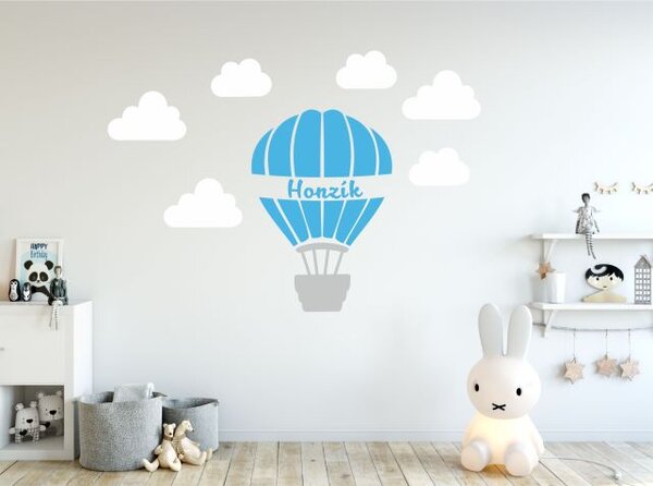 Samolepka na zeď - Létající balon