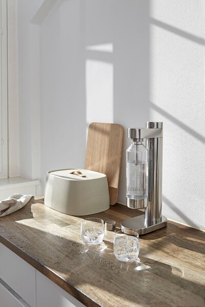 Výrobník perlivé vody s lahví Brus Stelton Steel