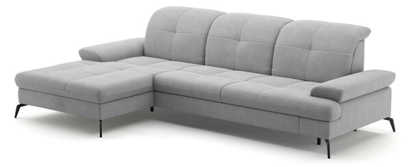 ROHOVÁ SEDAČKA, textil, světle šedá Sit & More - Sedací soupravy, Online Only