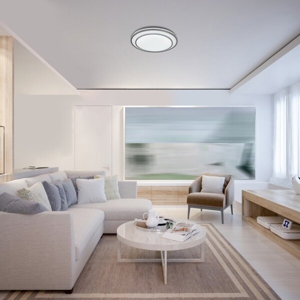 Rabalux 2131 - LED Stmívatelné stropní svítidlo LUPITA LED/40W/230V stříbrná +DO