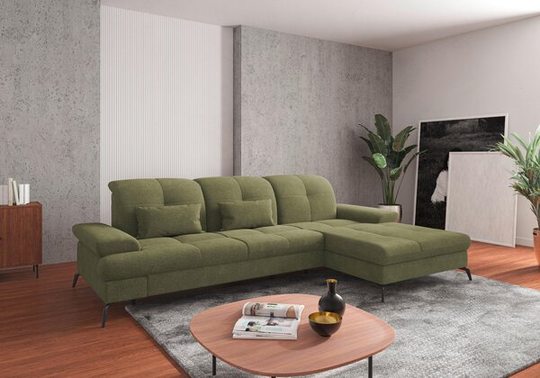 ROHOVÁ SEDAČKA, textil, světle zelená Sit & More - Sedací soupravy, Online Only