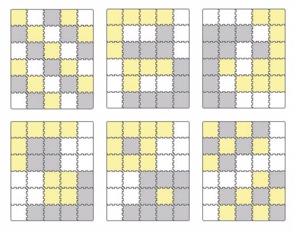 KINDERKRAFT - Pěnové puzzle LUNO 30ks šedá/žlutá