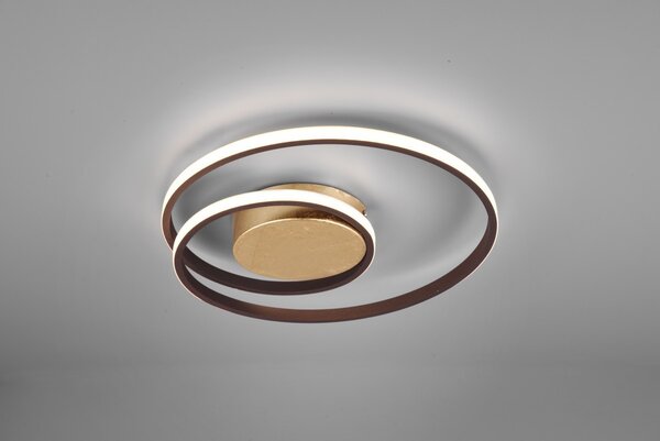 Trio R62911124 LED přisazené stropní či nástěnné svítidlo Zibal 1x22W | 2200lm | 3000K - stmívatelné, rez