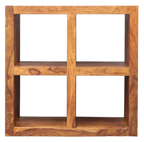 Knihovna Gani 90x90x35 z indického masivu palisandr