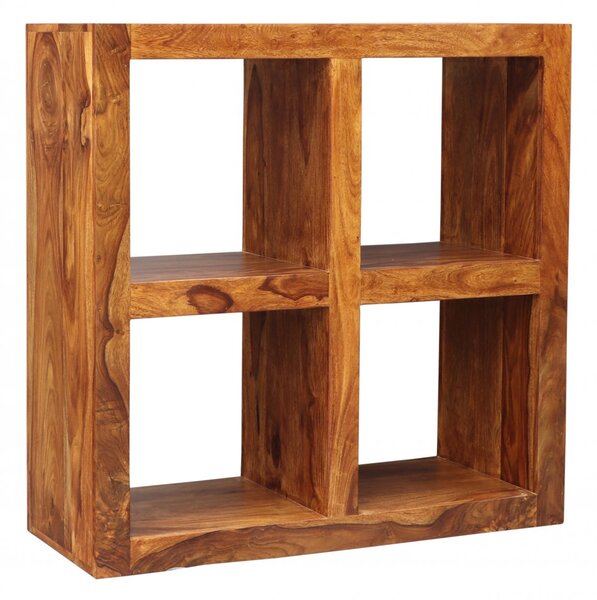 Knihovna Gani 90x90x35 z indického masivu palisandr