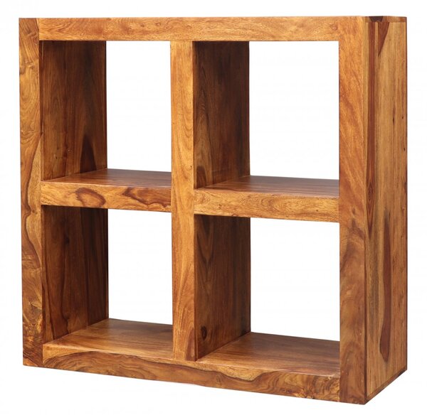 Knihovna Gani 90x90x35 z indického masivu palisandr