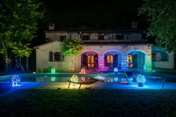 Twinkly TWS250SPP-BEU - LED RGB Venkovní řetěz 250xLED 23,5m IP44 Wi-Fi