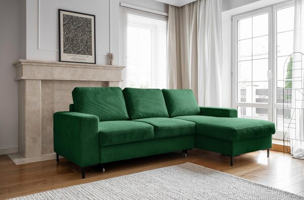 ROHOVÁ SEDAČKA, textil, smaragdově zelená MID.YOU - Sedací soupravy, Online Only